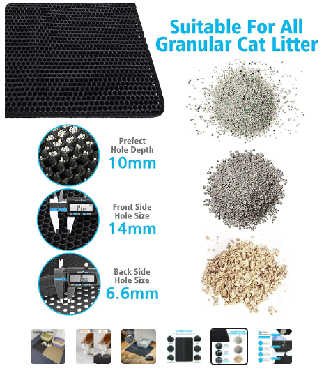 Double Layer Waterproof Cat Litter Mat – Sugar Pet Shop